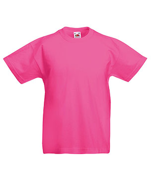 T-SHIRT ORIGINAL BAMBINO - FRUIT OF THE LOOM fucsia T-SHIRT ORIGINAL BAMBINO - FRUIT OF THE LOOM fucsia